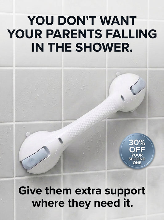 SafeGrip Shower Support Bar-No Drill Suction Handle